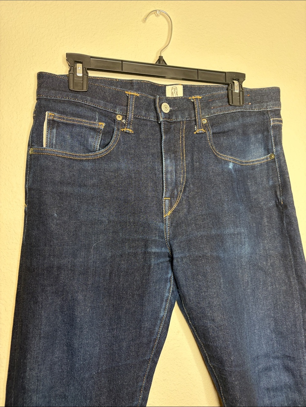 Hiroshi Kato | Men’s Dark Wash Slim Tapered Selvedge Denim Jeans Size 32 - Picture 2 of 8